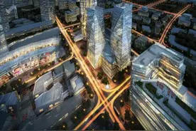 “西部第一高楼”主体冲出地面 三年后在蓉竣工投运图片