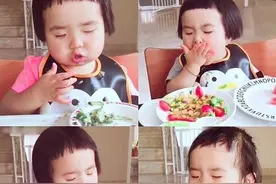 “吃货”萌娃：没啥是美食解决不了的图片