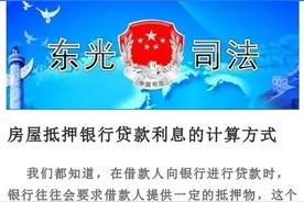 房屋抵押银行贷款利息的计算方式​图片