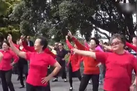 中国大妈新西兰跳广场舞《小苹果》图片