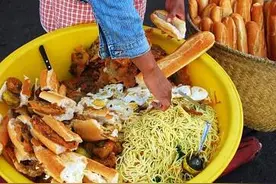 非洲街头小吃，东西貌似很美味，卫生条件堪忧图片