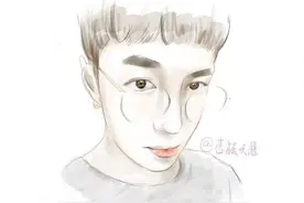 水墨画中的 张艺兴 你还认识吗，隔着屏幕也能嗅到一股清香图片