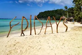 世界最受欢迎海滩，银色沙滩--长滩岛图片