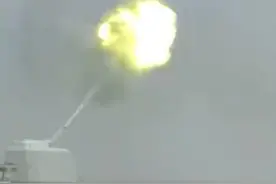 中国舰炮高射速表演，霸气四溢让人大声叫好！图片