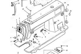 缝纫机分解图：自己动手做台电脑平车吧图片