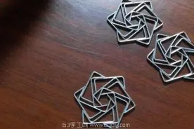 diy订书钉玫瑰花  ​图片