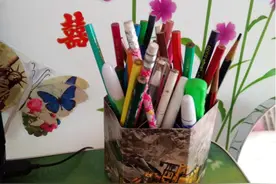 会员卡积分卡巧做收纳盒笔筒图片