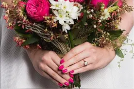 婚前美甲，让你的指尖也穿上婚纱图片