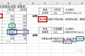 OFFSET函数--查找引用函数图片