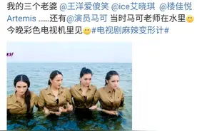 迪丽热巴水下湿身诱惑攻气十足，网友:四个人就你胸最大图片