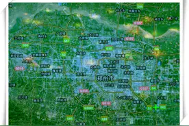 同比例卫星云图，看河南18地市建成区面积图片