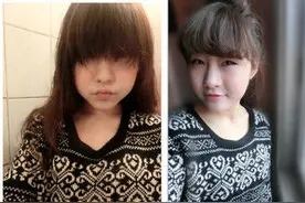 看看我的韩系的薄刘海,空气刘海就是那么简单的就打造成功了图片