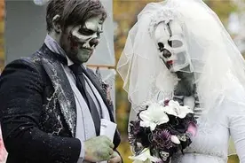 这对新人在婚礼上的表演相当有看头，不过新郎老爸的反应才是经典图片