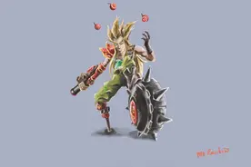 当凯尔萨斯遇到狂鼠！同人原创凯尔萨斯新皮肤！图片