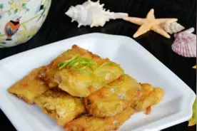 香酥炸带鱼，带鱼肉肥刺少、味道鲜美，适合小孩子和怕鱼刺者食用图片