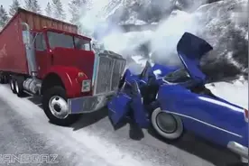 模拟汽车碰撞场景，这不是游戏，是给所有开车族警示！图片