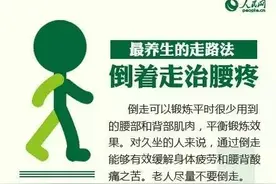 图解｜史上最养生的走路法：倒着走治腰疼，一字步缓便秘！图片