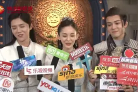 《择天记》在横店开放探班，鹿晗吐槽台词太多，娜扎赞鹿晗演技好图片