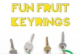 拼豆水果手工diy 可口猕猴桃拼豆手机钥匙挂坠图片