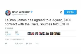 詹皇三年一亿续约骑士，赚的少了，卫冕的心却更坚定了！图片