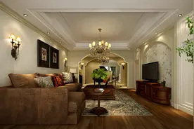 大户型美式风格小户型亦能hold住  乔治庄园270平效果图图片