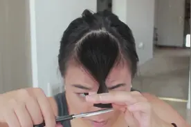 胖妹子为了显脸小，特意剪齐刘海后，看着漂亮又可爱！