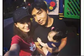 欧弟微博晒全家福，小JOJO又变漂亮了，大眼睛总是电量十足图片