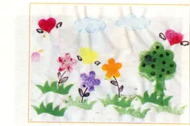 幼儿园区域自制材料：喷  画（大班美工区）图片