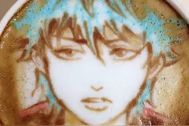 当我们喜爱的动漫人物做成咖啡拉花图片