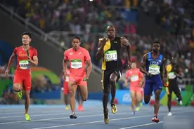 美国队犯规 男子4X100接力决赛中国队获第四名图片