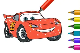 儿童彩绘：画红色的小赛车 幼儿简笔画视频封面