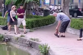 爆笑街头恶搞：发现路边有纸币弯腰去捡……结果让旁人大笑起来视频封面