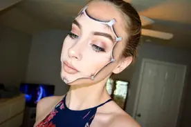 看了这个姑娘的化妆术，没有几个人敢说自己会化妆了图片