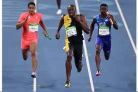 牙买加队男子4x100米接力夺冠图片