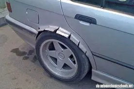 盘点那些奇葩的修车方法---第二弹 慈母手中线，车子盘上衣图片