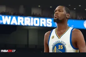 NBA2K17晒杜兰特穿勇士球衣的游戏照图片