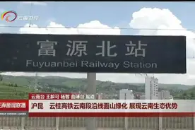 沪昆 云桂高铁云南段沿线面山绿化 展现云南生态优势图片