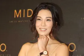 廖碧儿吊带透视裙仙气足脸变尖 汤镇业双胞胎儿子帅气、女儿甜美图片
