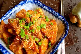蜜汁叉烧豆腐