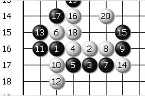 围棋大雪崩定式外拐新型探讨图片