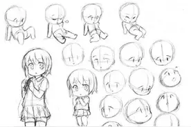 给大家分享一些简单的Q版人物绘制画法图片