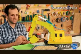 10块钱，给孩子做一台全自动液压挖土机~神奇！图片