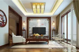 建业森林半岛300平别墅,荷尔蒙爆发的中式装修图片