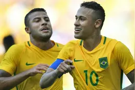 足球王国巴西首夺奥运会男足金牌，内马尔助巴西球迷梦想成真！图片