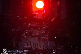 旅图丨曼哈顿悬日图片