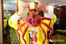 阳光探店~郑东新区有只活的阿拉斯加蟹，敢吃吗？图片