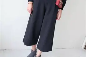 街头时尚达人秀，复古阔腿裤集锦图片