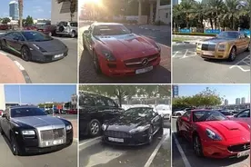 迪拜大学的学生真土豪！都是开超级跑车上学堂，好想跟他们做同学图片