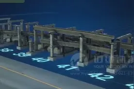 轨道交通桥梁施工动画，供桥梁工程师学习图片