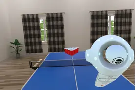 最新VR乒乓游戏，据说练好能抗衡张继科!图片